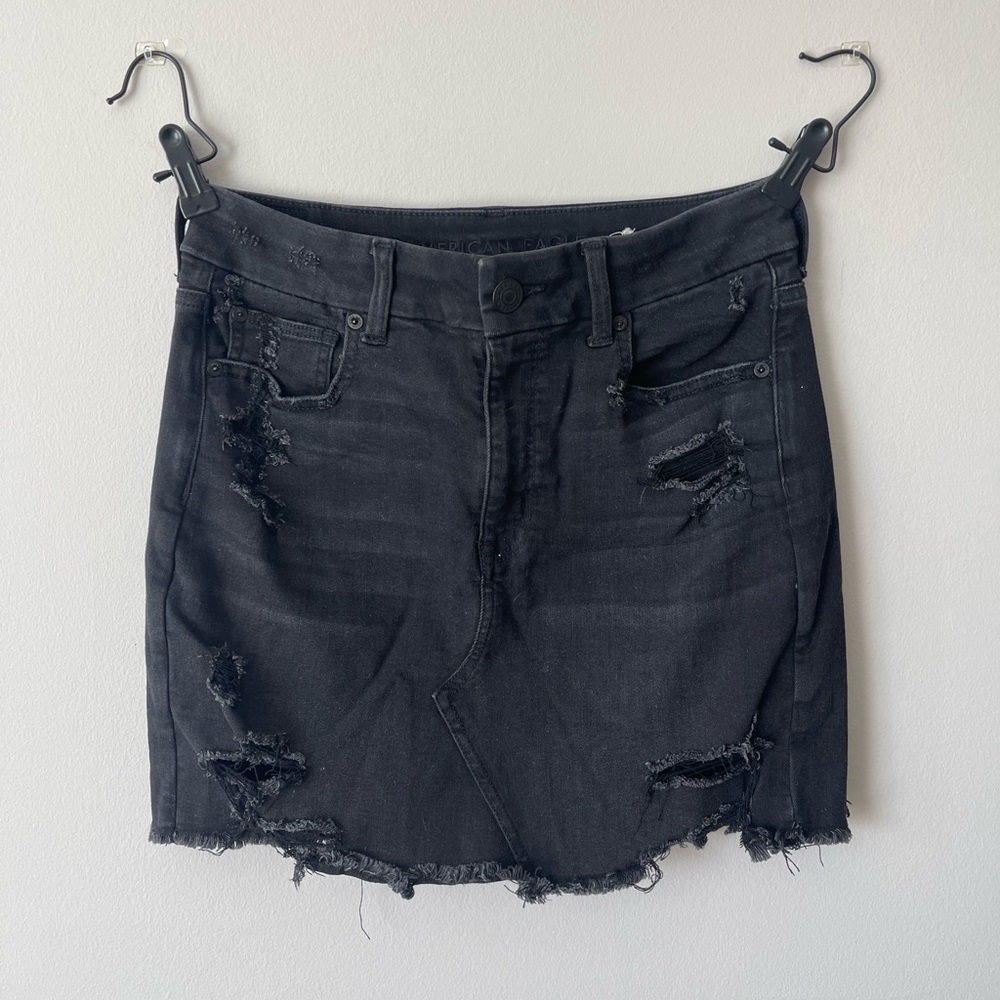 Black Denim skirt